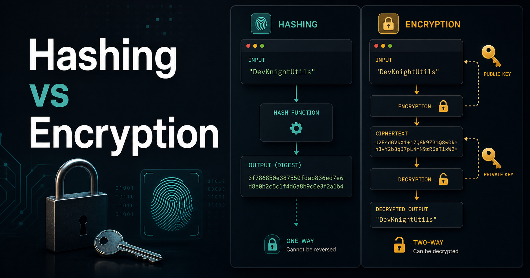 Hashing vs Encryption: The Difference That Could Save Your App